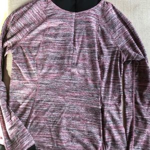LuluLemon pink and black 1/2 zip. Excellent.